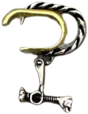 Alexander McQueen 男款螺旋紋耳環 - 金/銀 664599-J160K-1496 Order Alexander McQueen 男款螺旋紋耳環 - 金/銀 664599-J160K-1496