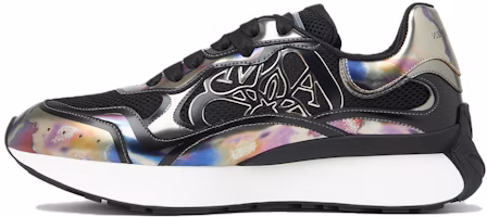 Alexander McQueen Sprint Runner 'Black White Silver' 750330W4WN31537 Alexander McQueen Sprint Runner 'Black White Silver' 750330W4WN31537