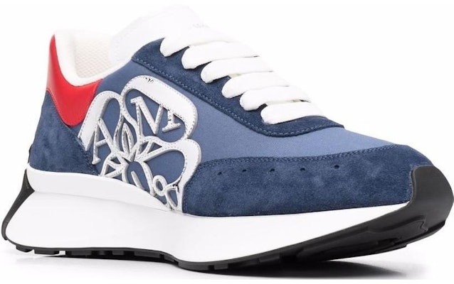 Alexander McQueen Sprint Runner 'Blue Silver' 688546W4T214529 Lookbook Alexander McQueen Sprint Runner 'Blue Silver' 688546W4T214529