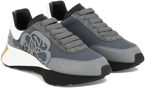 Alexander McQueen Sprint Runner Biru Tua 'Abu-abu' 705074W4WM11640 Lookbook Alexander McQueen Sprint Runner Biru Tua 'Abu-abu' 705074W4WM11640