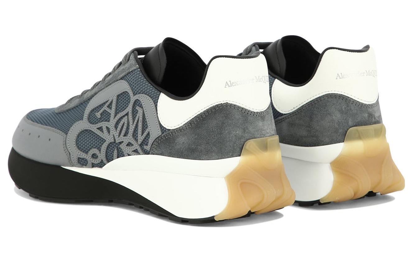 Shop アレキサンダー・マックイーン スプリントランナー ネイビーブルー「グレー」 705074W4WM11640