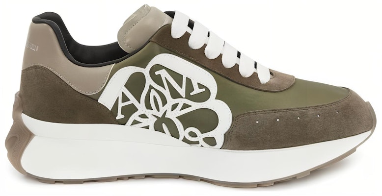 Alexander McQueen Sprint Runner 'Khaki' 705074W4UI83398 Order Alexander McQueen Sprint Runner 'Khaki' 705074W4UI83398