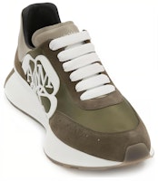 Alexander McQueen Sprint Runner 'Khaki' Lelaki Kasut Sneaker 705074W4UI83398 Lookbook Alexander McQueen Sprint Runner 'Khaki' Lelaki Kasut Sneaker 705074W4UI83398