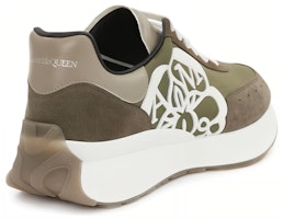 Alexander McQueen Sprint Runner 'Khaki' Lelaki Kasut Sneaker 705074W4UI83398 Shop Alexander McQueen Sprint Runner 'Khaki' Lelaki Kasut Sneaker 705074W4UI83398