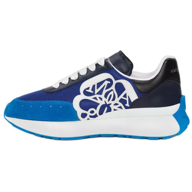 Alexander McQueen Sprint Runner 'Ocean Navy' 705071-W4W31-4653
