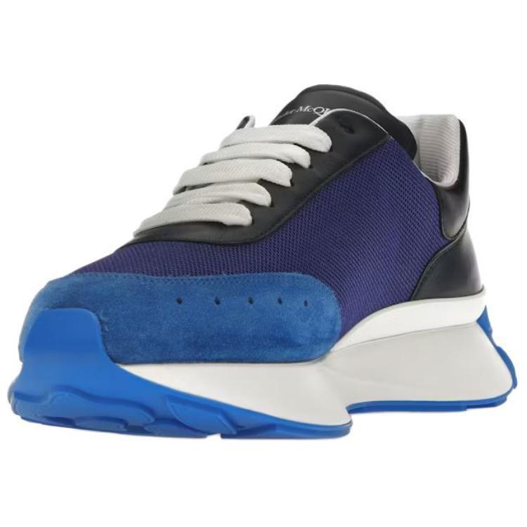 Shop Alexander McQueen Sprint Runner 'Ocean Navy' 705071-W4W31-4653
