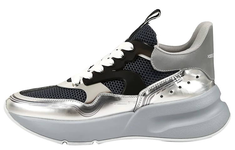Alexander McQueen Sprint Runner 'Oversized Metallic Silver' 662690WHZQ18249