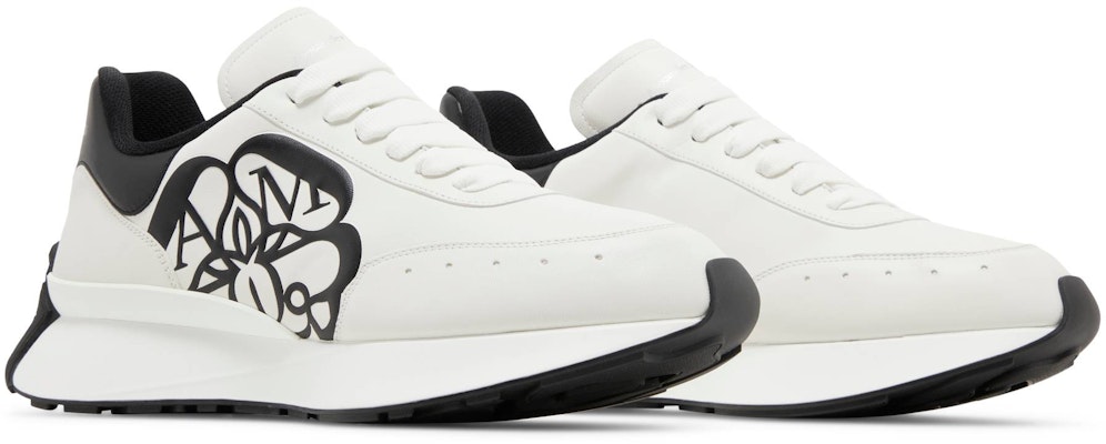 Alexander McQueen Sprint Runner 'White Black' 691342WIC959061 Cheap Alexander McQueen Sprint Runner 'White Black' 691342WIC959061