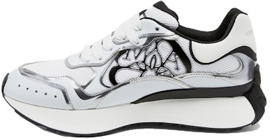 Alexander McQueen Sprint Runner 'White Black' 757985W4WM68718 Alexander McQueen Sprint Runner 'White Black' 757985W4WM68718