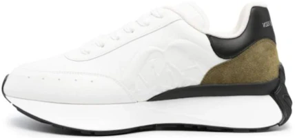 Alexander McQueen Sprint Runner 'White Black Khaki' 777417-WIDNE-8738 Alexander McQueen Sprint Runner 'White Black Khaki' 777417-WIDNE-8738
