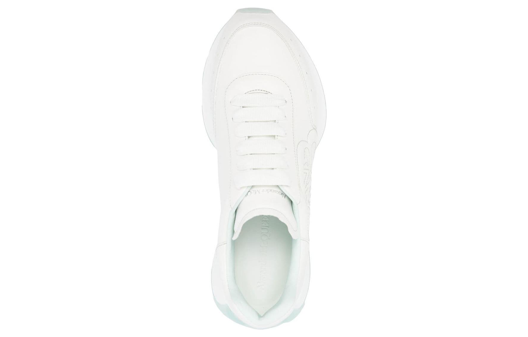 Shop Alexander McQueen Sprint Runner 'Putih Hijau' 705076WIC9F8931