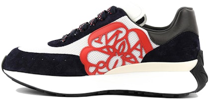 Alexander McQueen Sprint Runner 'White Red' 705074-W4V61-8928 Alexander McQueen Sprint Runner 'White Red' 705074-W4V61-8928