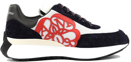 亞歷山大·麥昆 Sprint Runner 網布 減震 低幫 運動休閒鞋 男款 黑白紅 Order 亞歷山大·麥昆 Sprint Runner 網布 減震 低幫 運動休閒鞋 男款 黑白紅