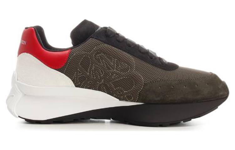 Order Alexander McQueen Sprint Runner Multicolor ''Khaki'' Sneakers 757719W4WM23196