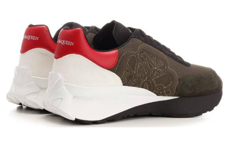 Shop Alexander McQueen Sprint Runner Multicolor ''Khaki'' Sneakers 757719W4WM23196