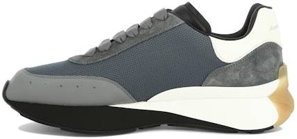 Alexander McQueen Sprint Runner Navy Blue 'Grey' 705074W4WM11640 Alexander McQueen Sprint Runner Navy Blue 'Grey' 705074W4WM11640