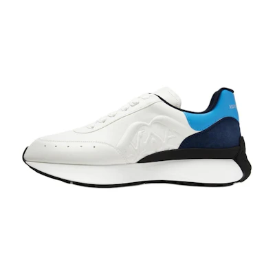 Alexander McQueen Sprint RNNR Sneakers 'White Black Blue'