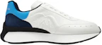 Order Alexander McQueen Sprint Runner Sneaker ''Weiß Schwarz Blau'' 777417WIDNK8758