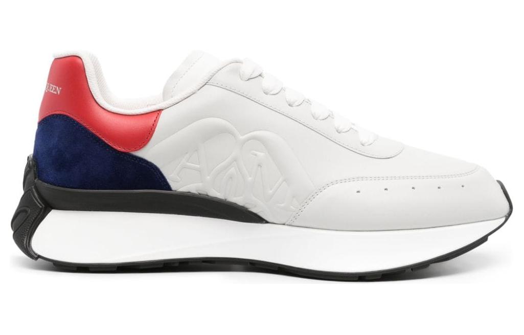 Order Alexander McQueen 亞歷山大麥昆 Sprint Runner 皮革 運動舒適 低幫 生活休閒鞋 男款 灰色