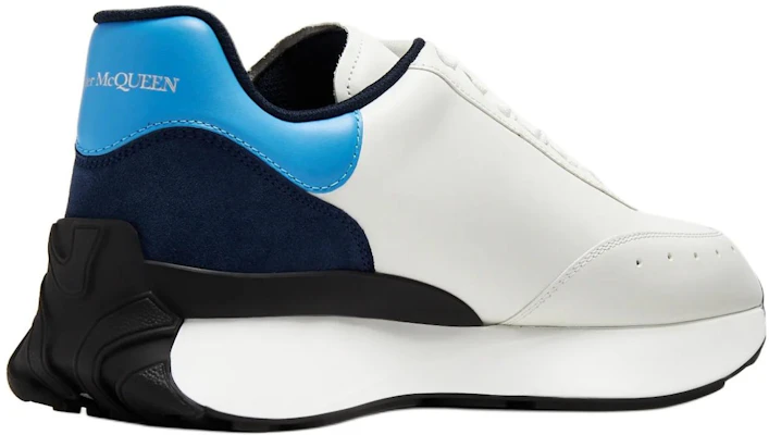 Alexander McQueen Sprint Runner Sneaker ''Weiß Schwarz Blau'' 777417WIDNK8758 Shop Alexander McQueen Sprint Runner Sneaker ''Weiß Schwarz Blau'' 777417WIDNK8758