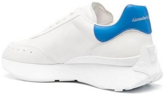Alexander McQueen Sprint Runner White Cerulean Blue 727377WIC9E8932 Purchase Alexander McQueen Sprint Runner White Cerulean Blue 727377WIC9E8932