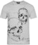 Order Alexander McQueen SS20 Baju-T Lengan Pendek Kapas Kelabu Cetakan Tengkorak 557809-QMZ91-0902