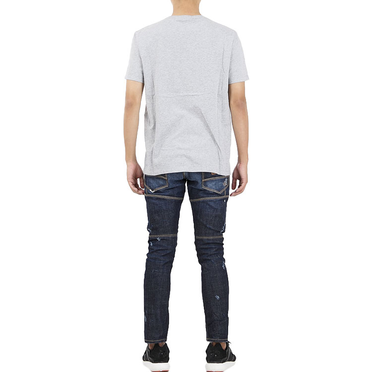 Purchase Alexander McQueen SS20 Baju-T Lengan Pendek Kapas Kelabu Cetakan Tengkorak 557809-QMZ91-0902