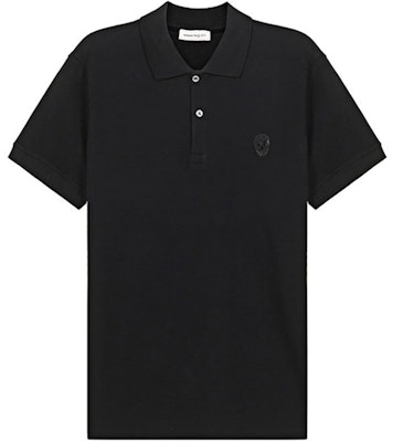 Alexander McQueen SS21 黑色骷髏貼布POLO衫 622106-QQX33-1000 Buy Alexander McQueen SS21 黑色骷髏貼布POLO衫 622106-QQX33-1000