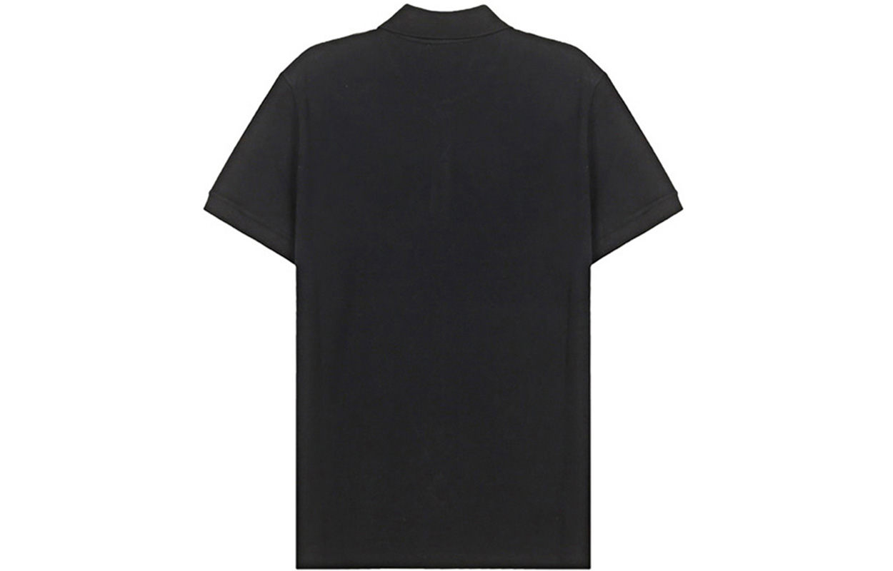 Lookbook Alexander McQueen SS21 黑色骷髏貼布POLO衫 622106-QQX33-1000