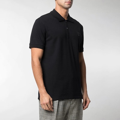 Alexander McQueen SS21 黑色骷髏貼布POLO衫 622106-QQX33-1000 Shop Alexander McQueen SS21 黑色骷髏貼布POLO衫 622106-QQX33-1000