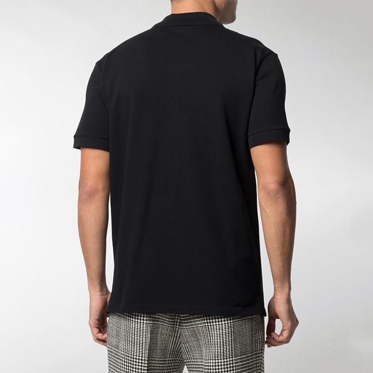 Purchase Alexander McQueen SS21 黑色骷髏貼布POLO衫 622106-QQX33-1000