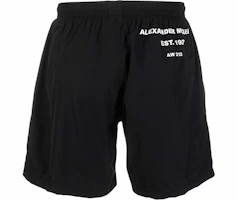 Lookbook Alexander McQueen SS21 Pantalones Cortos de Natación Negros con Logo. 660060-4419Q-1078