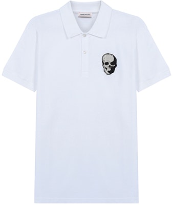 Alexander McQueen SS21 Polo Kapas Sulaman Tengkorak Putih. 650418-QQX33-9000 Buy Alexander McQueen SS21 Polo Kapas Sulaman Tengkorak Putih. 650418-QQX33-9000