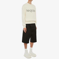 Purchase Alexander McQueen SS21 男款象牙色字母刺繡圓領毛衣 651184-Q1XAY-9241