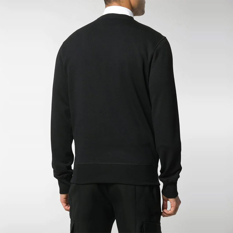 Sizing Alexander McQueen SS21 Skull Embroidered Pullover Sweatshirt Black 650434-QQZ69-0901