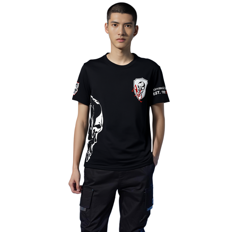 Details for 亞歷山大麥昆 SS21 骷髏頭黑色T恤 650423-QQZ65-0901