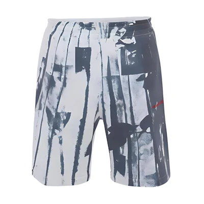 Alexander McQueen SS21 Trompe Drawstring Knit Shorts Navy Blue 650436QQZ700900