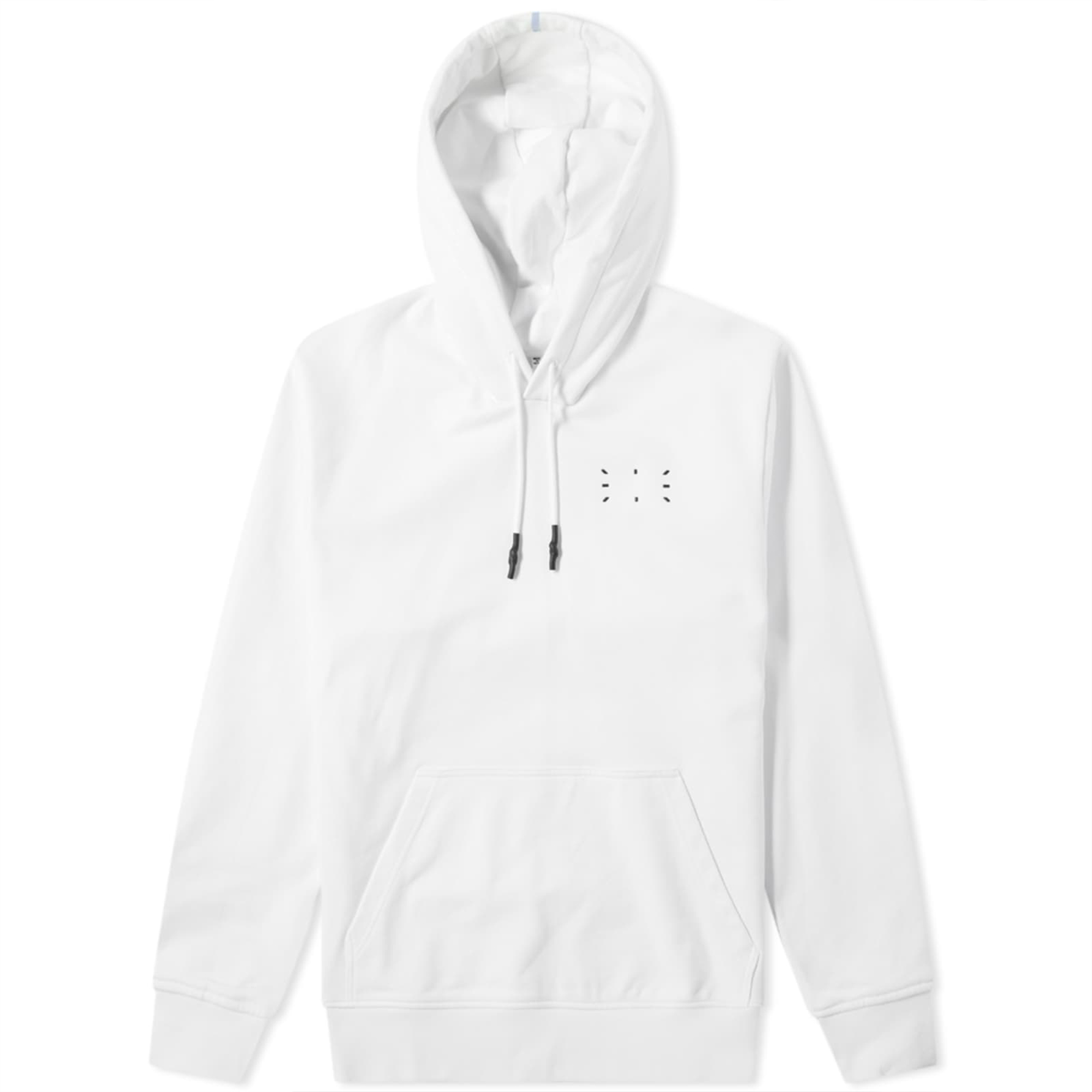 Alexander McQueen SS21 White Cotton Stitch Drawstring Hoodie 624727-RQR20-9000