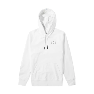 Alexander McQueen SS21 White Cotton Stitch Drawstring Hoodie 624727-RQR20-9000