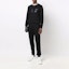 Lookbook 알렉산더 맥퀸 SS22 블랙 로고 프린트 밴딩 조거 팬츠 688714-QSZ81-0911