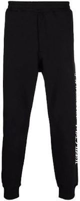 Alexander McQueen SS22 Seluar Jogger Slim Logo Hitam Pinggang Tinggi 687742-QSZ9A-0901 Order Alexander McQueen SS22 Seluar Jogger Slim Logo Hitam Pinggang Tinggi 687742-QSZ9A-0901