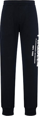 알렉산더 맥퀸 SS22 블랙 로고 프린트 니트 조거 스웨트팬츠 688714-QSZ81-0901 Buy 알렉산더 맥퀸 SS22 블랙 로고 프린트 니트 조거 스웨트팬츠 688714-QSZ81-0901