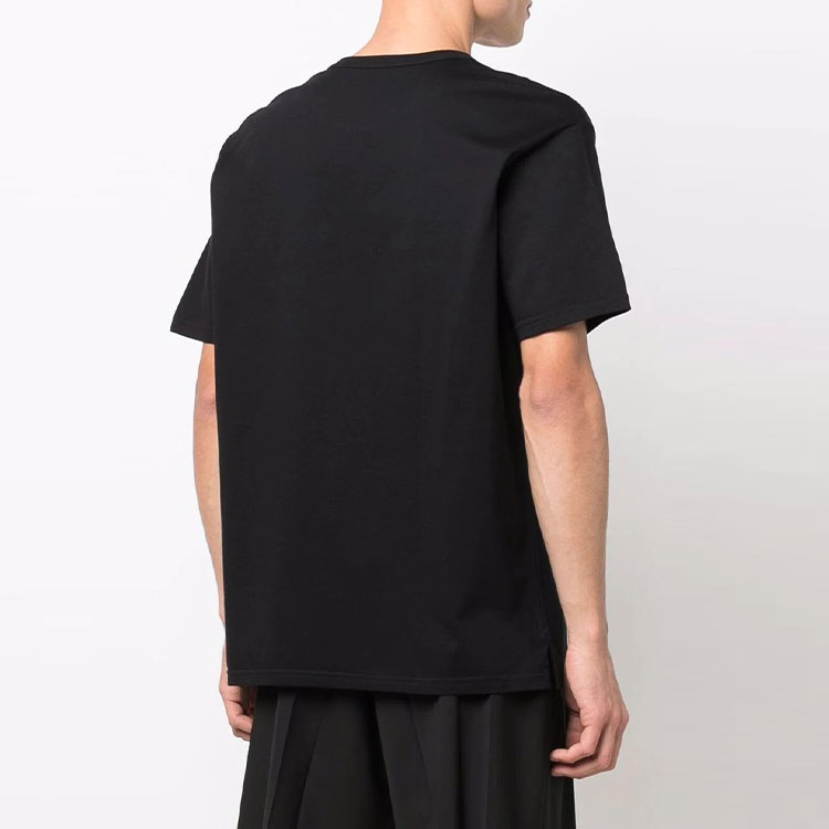 Alexander McQueen SS22  Black Short Sleeve T-Shirt with Logo Print. 684500-QSZ57-0901 圖 5