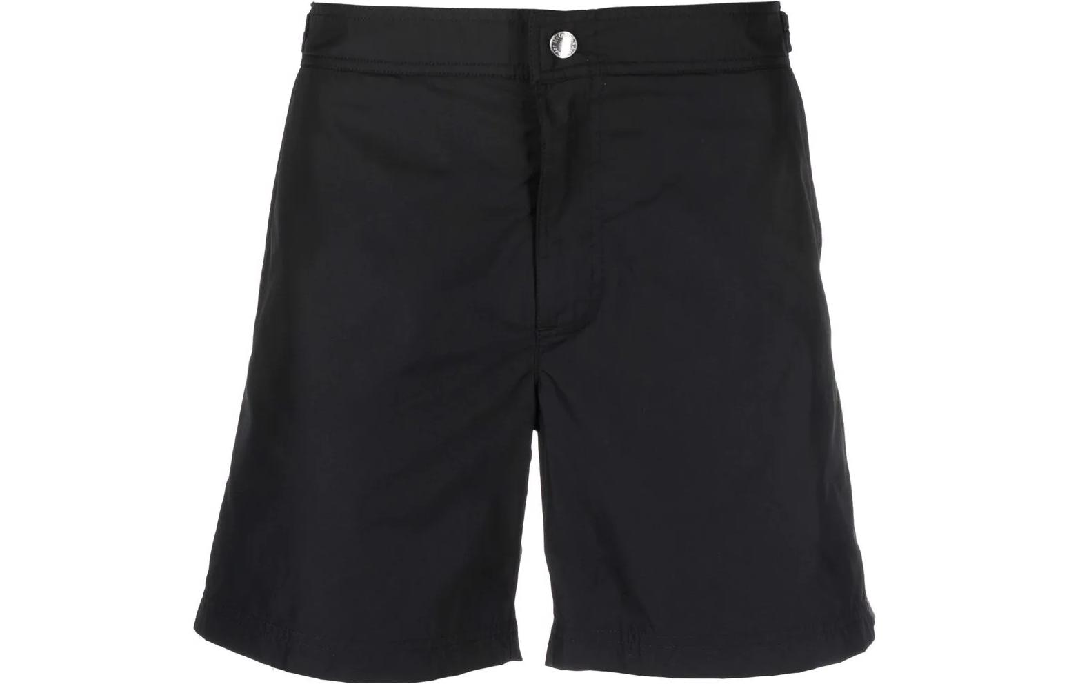 Order Alexander McQueen SS22 黑色側條紋印花短褲. 668597-4419Q-1000