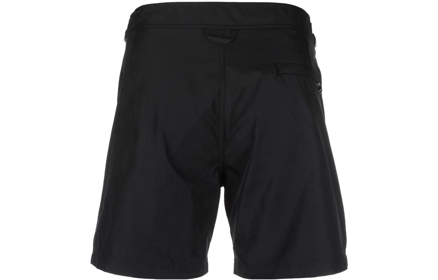 Lookbook Alexander McQueen SS22 黑色側條紋印花短褲. 668597-4419Q-1000