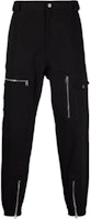 Alexander McQueen SS22 Black Solid Color Zipper Jogger Pants 671880-QSS22-1000 Alexander McQueen SS22 Black Solid Color Zipper Jogger Pants 671880-QSS22-1000