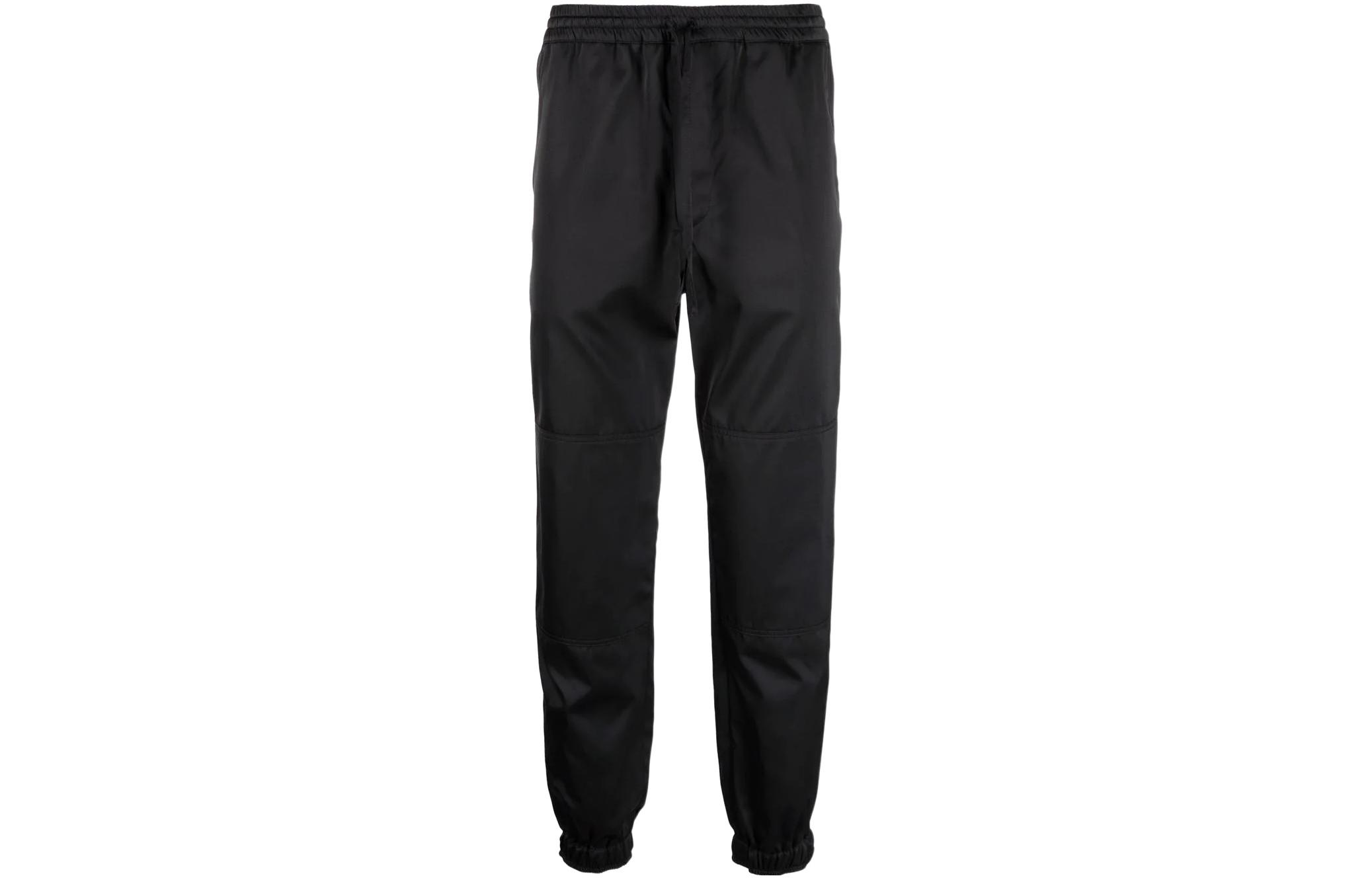 Alexander McQueen SS22  Black Solid Knit Jogger Sweatpants. 678056-QSR64-1000