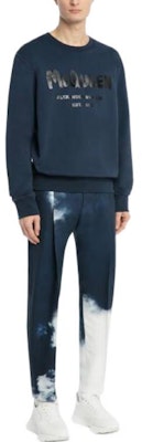 亞歷山大·麥昆 SS22 海軍藍印花標誌圓領長袖衛衣 688713-QTZ81-0903 Purchase 亞歷山大·麥昆 SS22 海軍藍印花標誌圓領長袖衛衣 688713-QTZ81-0903