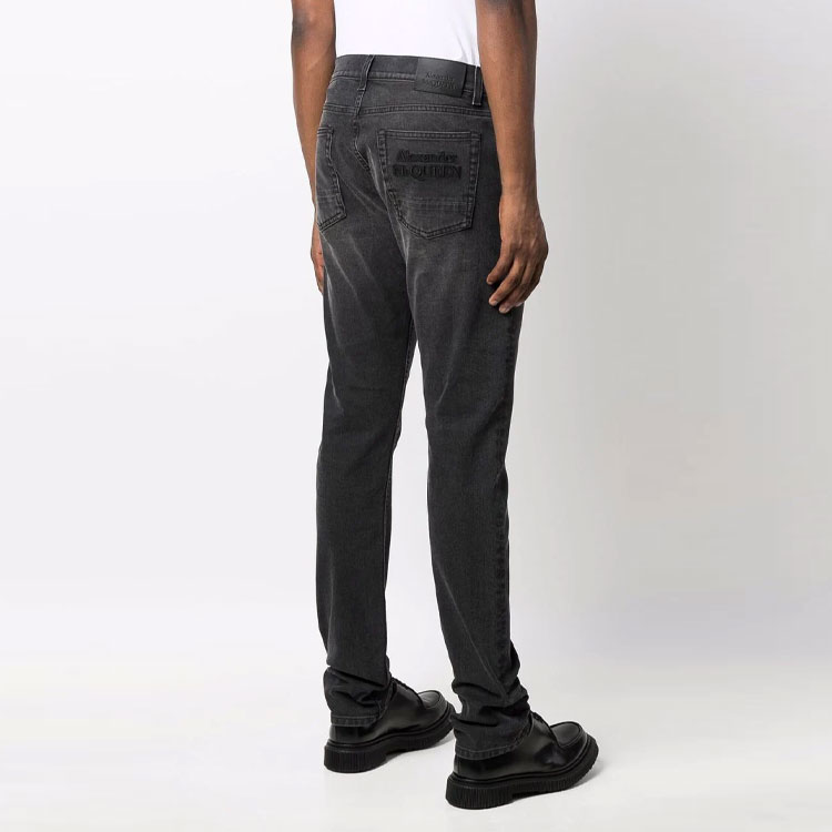 Purchase 알렉산더 맥퀸 SS22 스키니 디스트레스드 진 블랙 683028-QSY77-1001