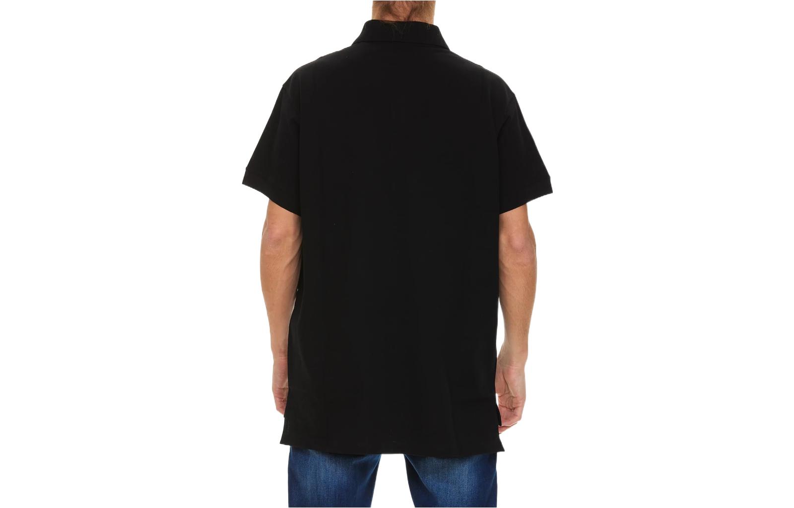 Lookbook 알렉산더 맥퀸 SS22 스컬 자수 코튼 폴로 셔츠 블랙 687734-QSX33-1000